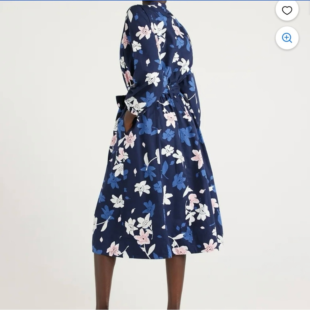 Free Assembly Women's Belted Midi Dress, Floral Long Sleeve Size XL - Picture 11 of 16